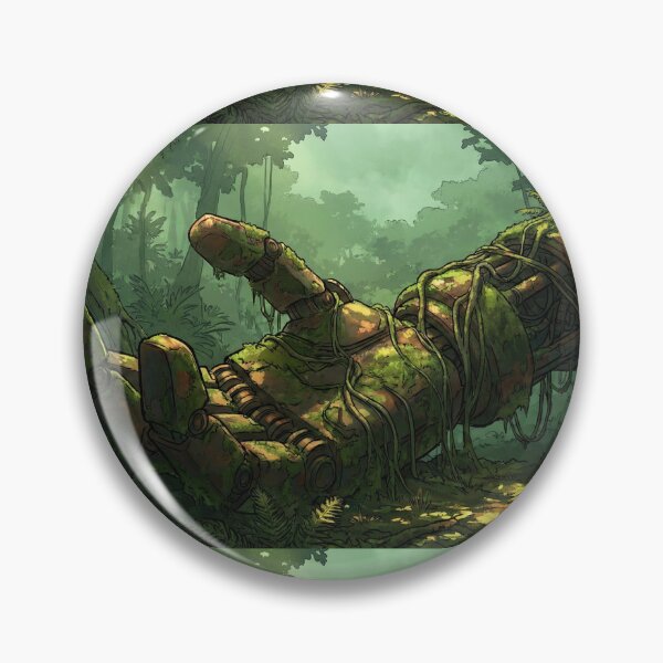 Item preview, Forgotten City of Mechs - Overgrown Robot Jungle designed and sold by Midnight Replay.