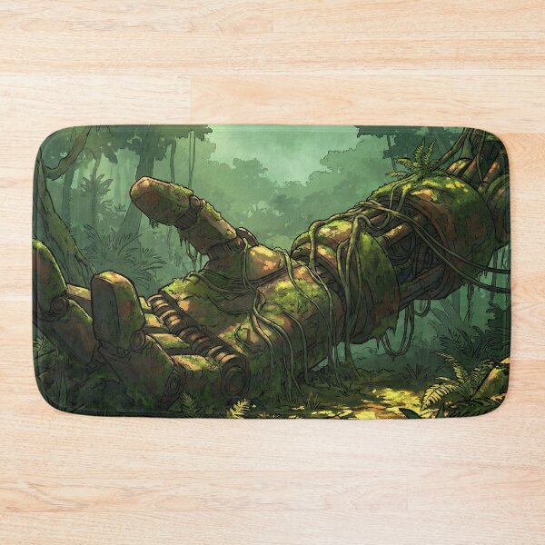 Item preview, Forgotten City of Mechs - Overgrown Robot Jungle designed and sold by Midnight Replay.