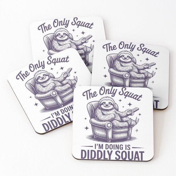 Item preview, Diddly Squat Sloth designed and sold by Nicoandtheblood.