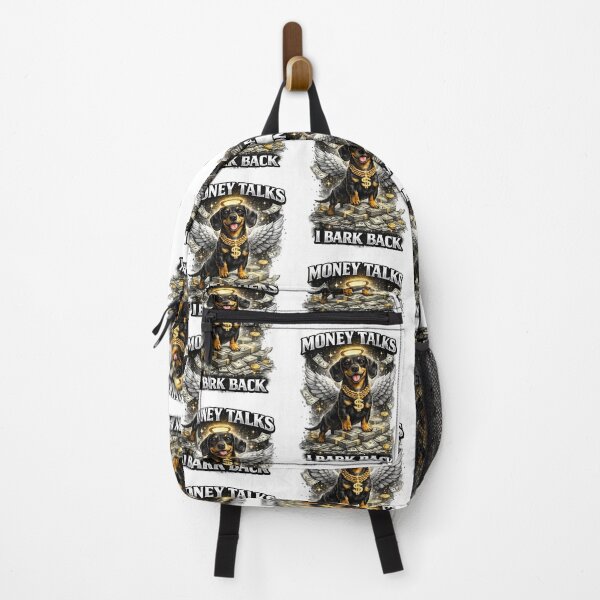 Item preview, Money Talks Angel Dog Bark Bling Art designed and sold by mvm-shop.
