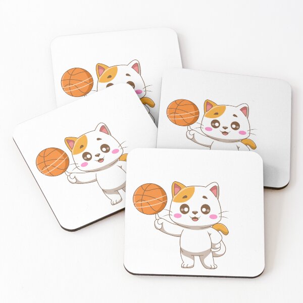 Item preview, Cute Basketball Cat Clipart designed and sold by pheladii.