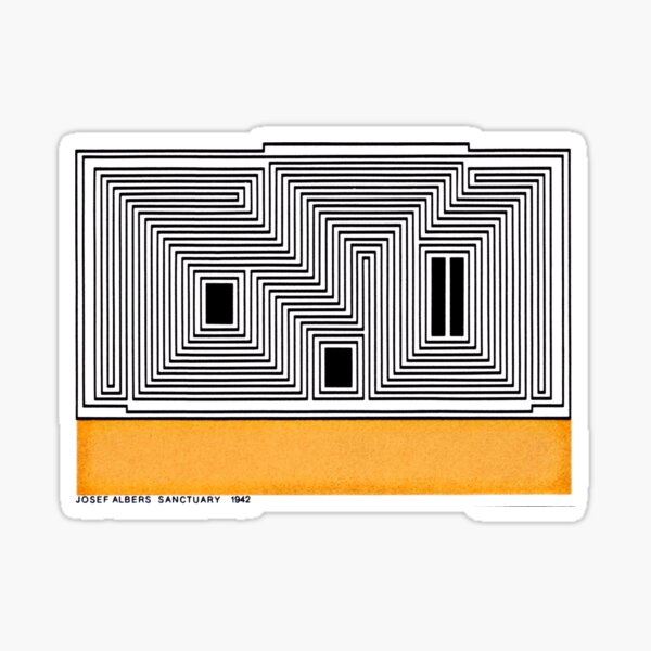 Vintage Bauhaus Design...by Josef Albers Sticker