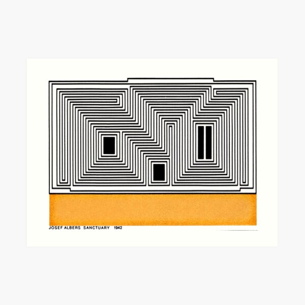 Vintage Bauhaus Design...by Josef Albers Art Print