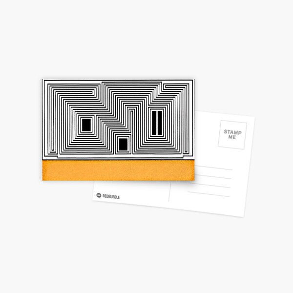 Vintage Bauhaus Design...by Josef Albers Postcard