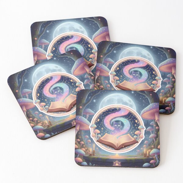 Item preview, Celestial Cat Spells - Magical Kitten & Ancient Grimoire designed and sold by ArtCrafter13.