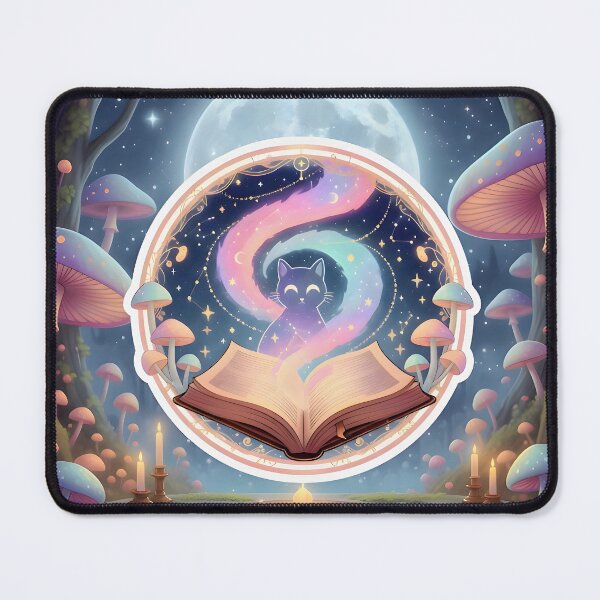 Item preview, Celestial Cat Spells - Magical Kitten & Ancient Grimoire designed and sold by ArtCrafter13.