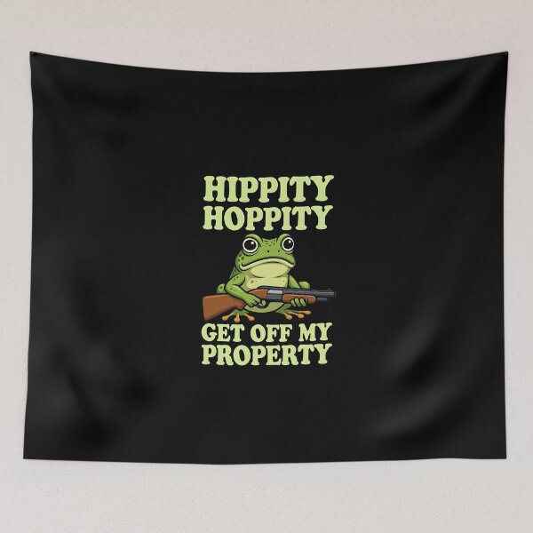 Item preview, Hippity Hoppity Get Off My Property Frog designed and sold by dudelinart.