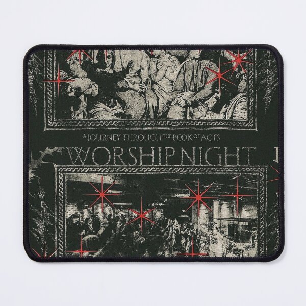 Item preview, Religious Scenes with Red Starbursts on Dark designed and sold by Adronia.