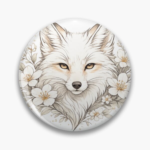 Artikelvorschau, White Fox Blossom – Sanfter Geist des Waldes entworfen und verkauft von photoparadise22.