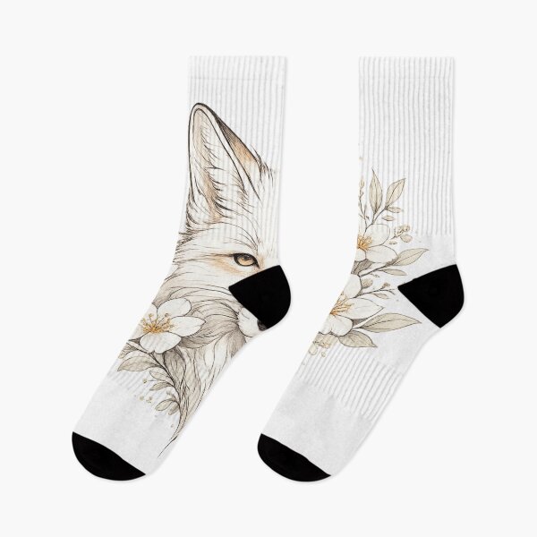 Artikelvorschau, White Fox Blossom – Sanfter Geist des Waldes entworfen und verkauft von photoparadise22.
