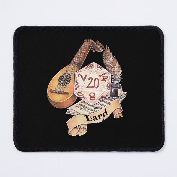 Item preview, Role-playing game tabletop D20 dice gift bard designed and sold by ZadzeneaArt.