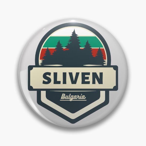 Item preview, Sliven Bulgaria Retro Vintage Badge designed and sold by World Designs.