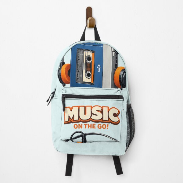 Item preview, Retro Walkman Cassette Player with Headphones – 80s Music Vibes AI Design designed and sold by Cleora Art .