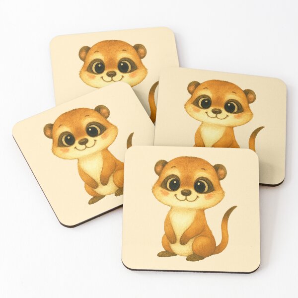 Item preview, The Solar-Powered Sentinel: Cute Meerkat (Suricate) Wildlife Illustration designed and sold by FreiherrPK.