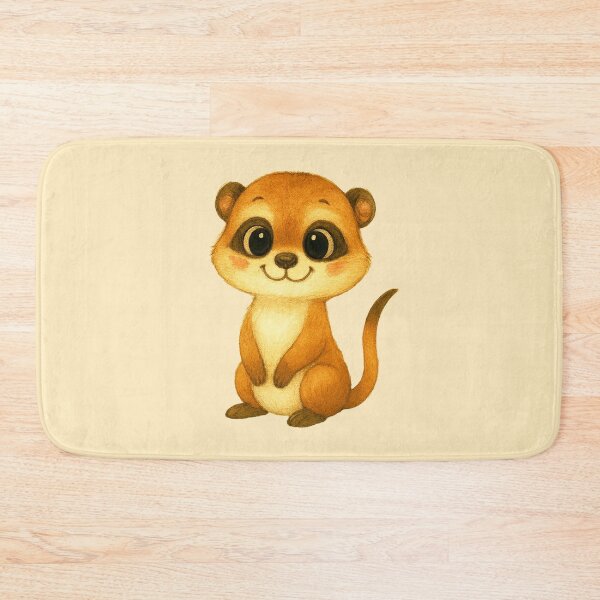 Item preview, The Solar-Powered Sentinel: Cute Meerkat (Suricate) Wildlife Illustration designed and sold by FreiherrPK.