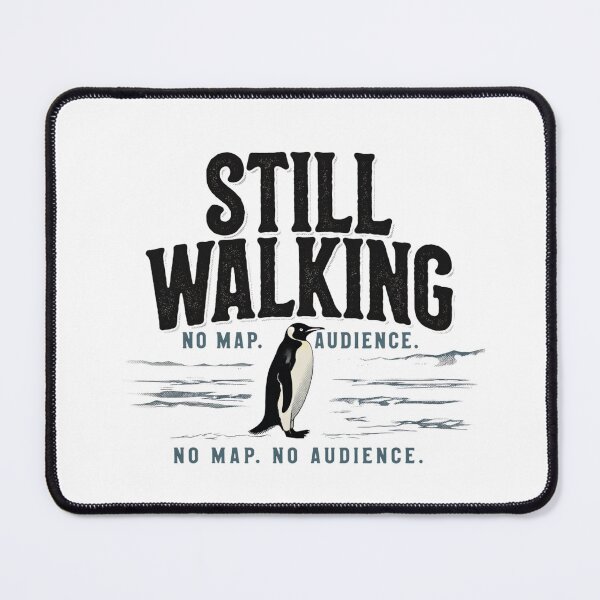 Item preview, Lone Penguin Walking to Mountains - Me Leaving the Zoom Meeting Early designed and sold by GrumpySableye.