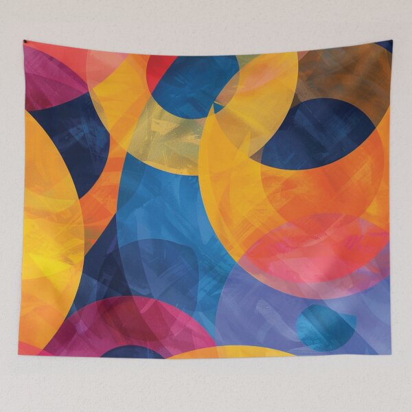 Item preview, Vibrant Abstract Overlapping Colorful Circles Art designed and sold by DGtaLrtcom.