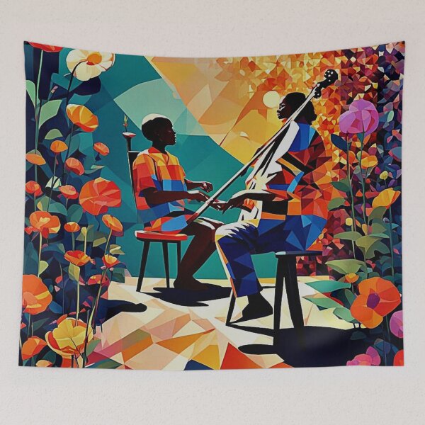 Item preview, Música en el patio designed and sold by George Hutton Hunter.