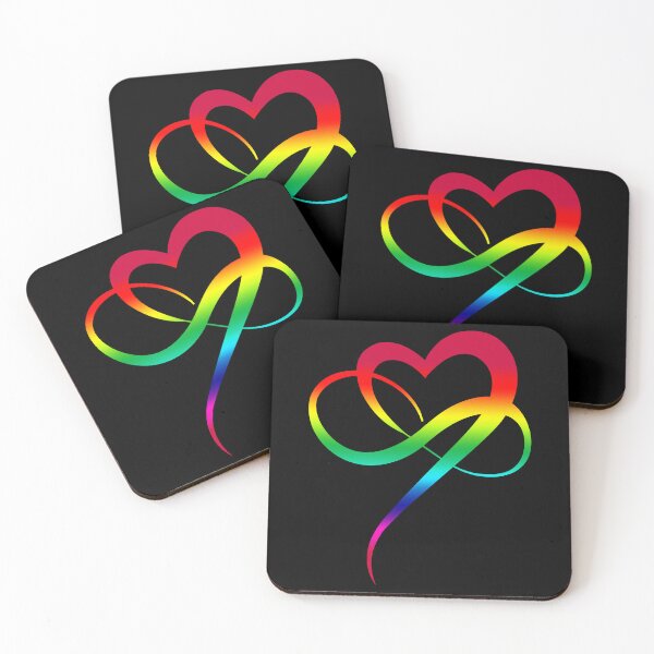 Item preview, LGBTQ Rainbow Flag Infinity Heart designed and sold by Carl's Clothing.