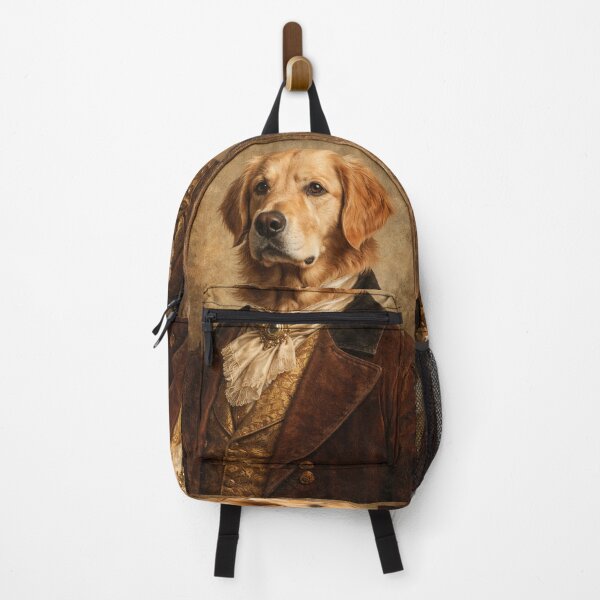 Item preview, Golden Retriever Renaissance Portrait - Vintage Dog in Victorian Clothing Art Print designed and sold by freackly.
