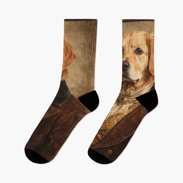 Item preview,  Golden Retriever Renaissance Portrait - Vintage Dog in Victorian Clothing Art Print designed and sold by freackly.