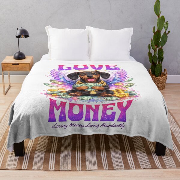 Item preview, Love Money Angel Dog Cute Illustration designed and sold by mvm-shop.