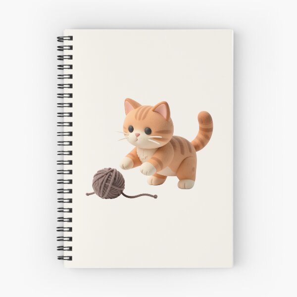 Item preview, Plasticine cat with a ball of thread designed and sold by PrintLabStudio.