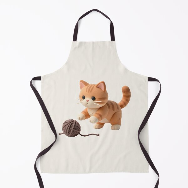 Item preview, Plasticine cat with a ball of thread designed and sold by PrintLabStudio.