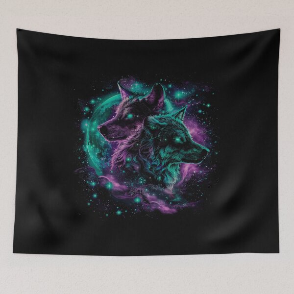 Item preview, Wolf Spirit Galaxy Art – Mystical Fantasy Animal Design designed and sold by PSYNOVA.