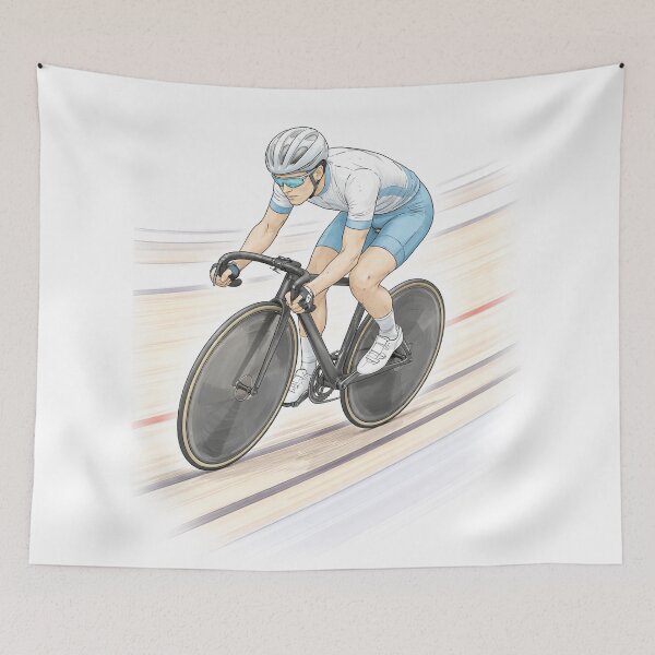 Item preview, Track Cyclist – Minimalist Sports Illustration in Line Art designed and sold by DrizzyV.