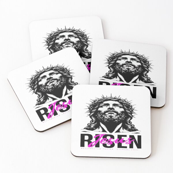 Item preview, Jesus RISEN Resurrection Art – Crown of Thorns, Savior Typography, Bold Christian Easter Design designed and sold by Bright Nest Studio.