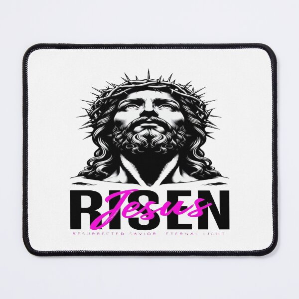 Item preview, Jesus RISEN Resurrection Art – Crown of Thorns, Savior Typography, Bold Christian Easter Design designed and sold by Bright Nest Studio.