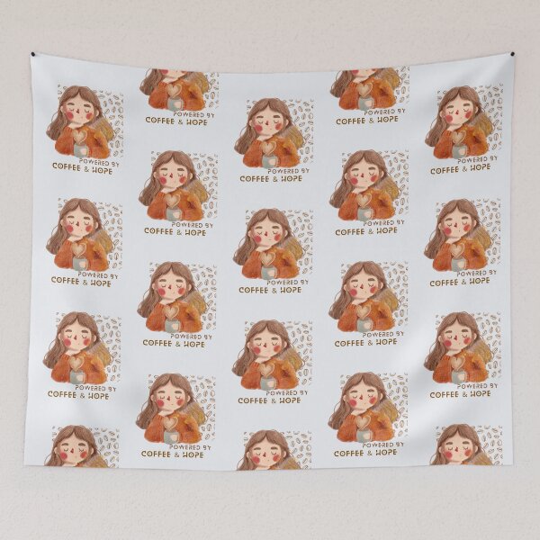 Item preview, Powered by Coffee & Hope designed and sold by heartfeltarts93.