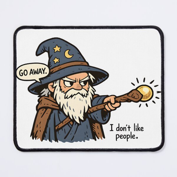 Item preview, Anti-Social Wizard designed and sold by Signal and Ink.