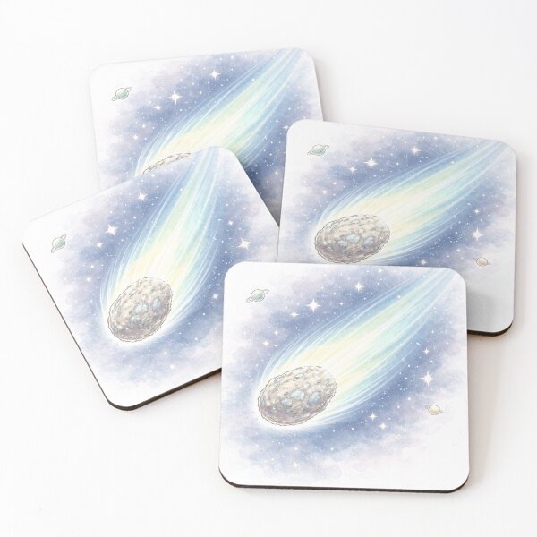 Item preview, Space Comet – Minimalist Astronomical Illustration designed and sold by DrizzyV.