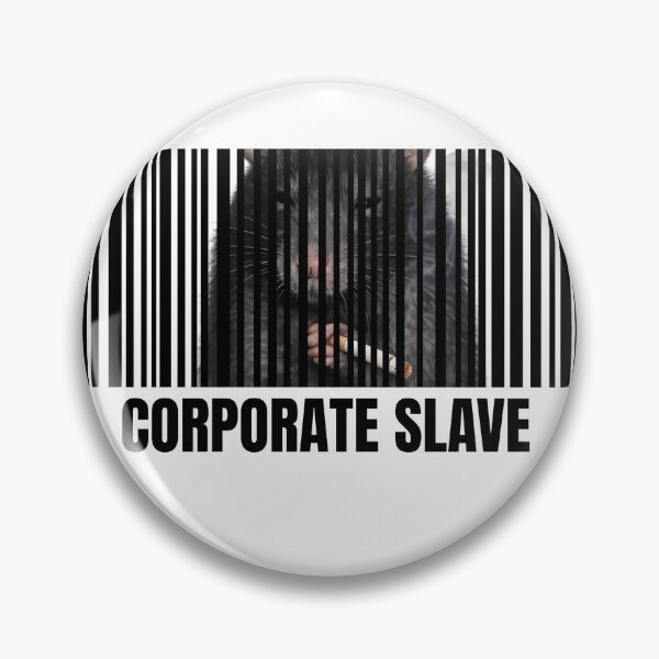 Item preview, Corporate Slave Rat Race Barcode – Anti Work Dark Satire Design designed and sold by JEVANStudio.