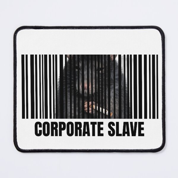 Item preview, Corporate Slave Rat Race Barcode – Anti Work Dark Satire Design designed and sold by JEVANStudio.