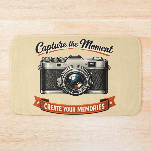 Item preview, Retro Vintage Camera  – “Capture the Moment” Motivational AI Art Design designed and sold by Cleora Visuals.