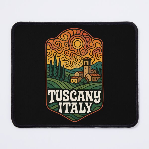 Item preview, Tuscany Italy Trippy Art Travel designed and sold by TomFrontierArt.