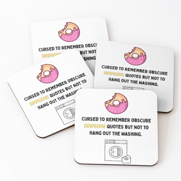 Item preview, Cursed to know the Simpsons designed and sold by McInnesDesign.