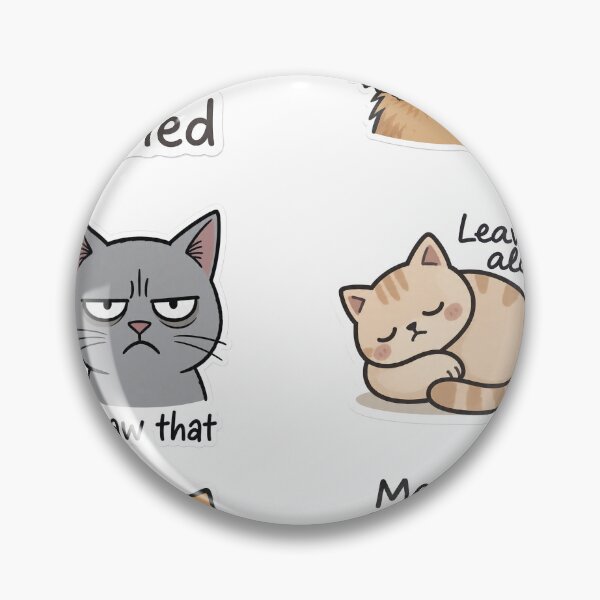 Item preview, cat memes sticker funny faces of cat , cartoon style bundle  designed and sold by AENAcharms.