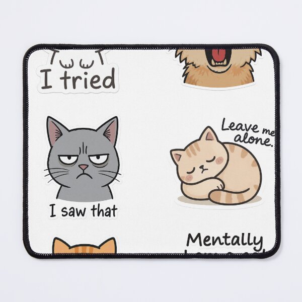 Item preview, cat memes sticker funny faces of cat , cartoon style bundle  designed and sold by AENAcharms.