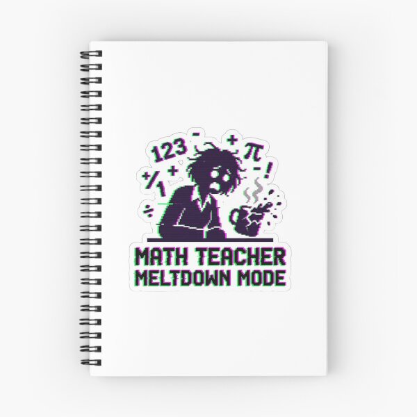 Item preview, Y2K Math Teacher Sticker - Meltdown Mode Funny designed and sold by OrikuStudio.
