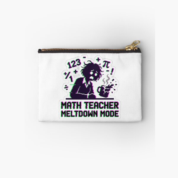 Item preview, Y2K Math Teacher Sticker - Meltdown Mode Funny designed and sold by OrikuStudio.