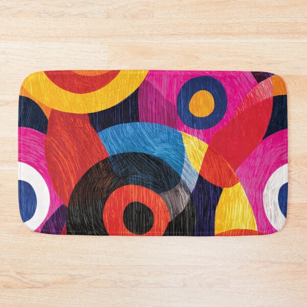 Item preview, Vibrant Textured Scribble Abstract Circles Pattern designed and sold by DGtaLrtcom.