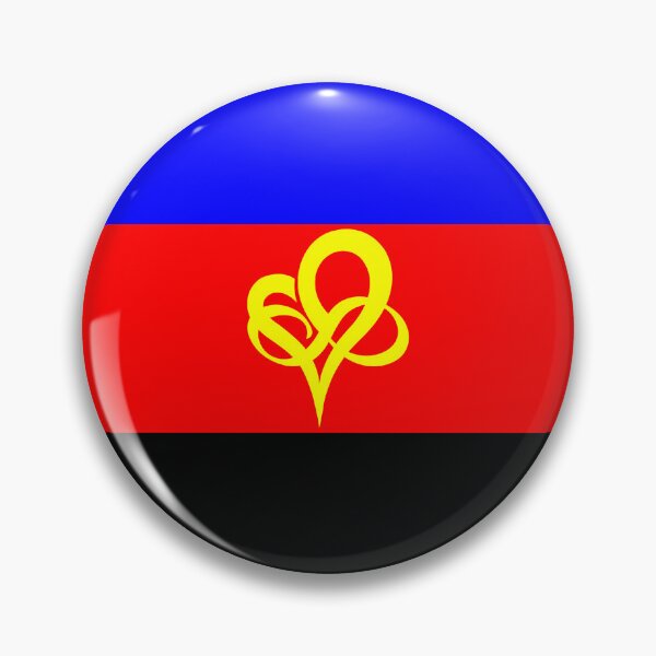 Item preview, Infinity Heart Poly Pride Flag Polyfidelity designed and sold by Carl's Clothing.