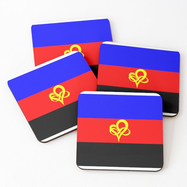 Item preview, Infinity Heart Poly Pride Flag Polyfidelity designed and sold by Carl's Clothing.