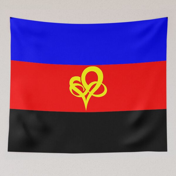 Item preview, Infinity Heart Poly Pride Flag Polyfidelity designed and sold by Carl's Clothing.