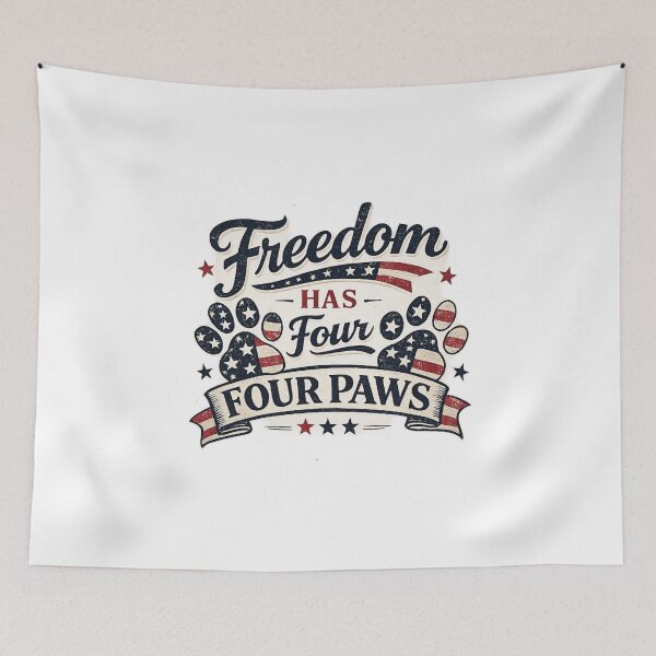 Item preview, Freedom Has Four Paws Patriotic Dog Design designed and sold by mvm-shop.