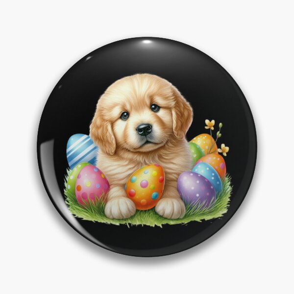 Item preview, Cute Easter Puppy with Colorful Eggs designed and sold by Dominik1994.